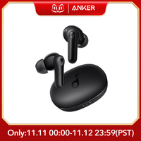 Soundcore przez Anker Life P2 Mini prawdziwe bezprzewodowe wkładki douszne, 10mm sterowniki z dużym basem, niestandardowy EQ, Bluetooth 5.2, 32H czas odtwarzania 1